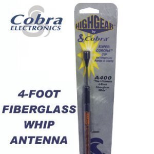 Super corona tip cb antenna - cobra A400 - 4' whip