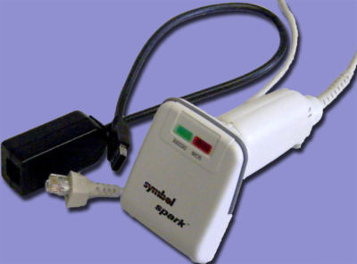 Symbol spark bar code scanner LS1004-I100 w STI85-0200