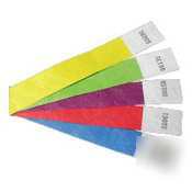 Wristpassâ„¢ purple dupont tyvek security wrist band