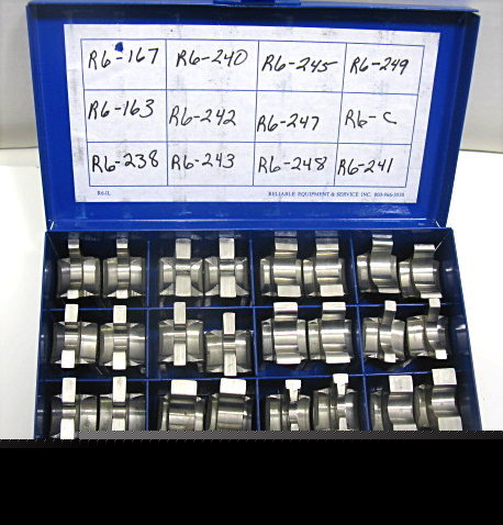 Reliable burndy 6 ton w die 12 piece set exc. condition