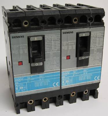 Siemens sentron molded case circuit breakers ED63B100