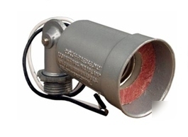 Weatherproof die cast aluminum lampholder, gray 