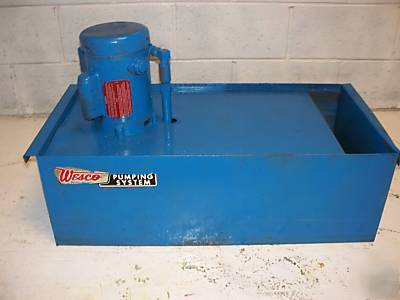 Wesco coolant pumping system 0.5HP single phase tefc