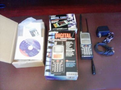 Uniden bearcat BC250D scanner + apco p-25 digital card 