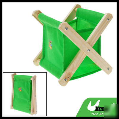 Wooden frame desk folding cloth gadget pen box holder
