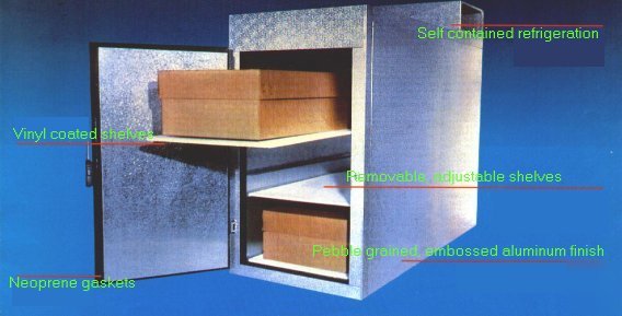 New mortuary body morgue cooler refrigeration two body 