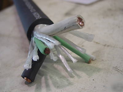 New portable power cable 2-4AWG with 2-8AWG grounds 50' 