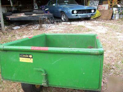 1968 john deere lawn trailer brass plate # 80