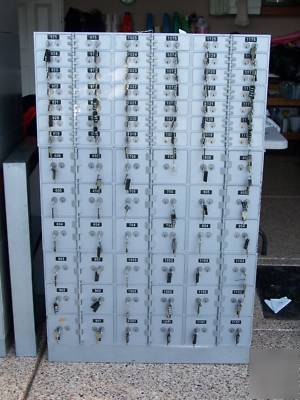 78 safe deposit boxes with dual keys, bond boxes 