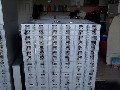 78 safe deposit boxes with dual keys, bond boxes 