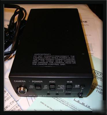 Elmo 9745-2 CC431E control unit + 4 micro camera lens @