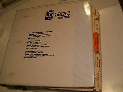 Grove TMS750B crane parts manual cummins 6CTA8.3 1990