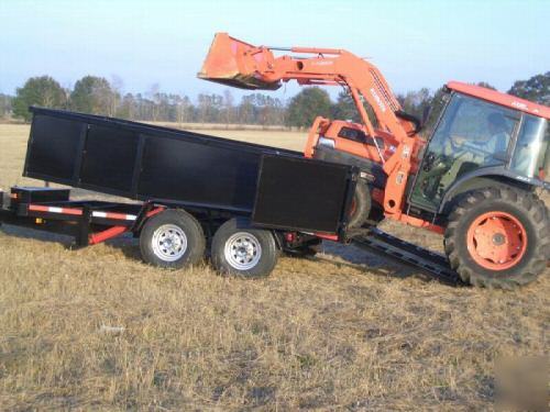 2010 texas pride 7X14 gooseneck dump trailer 14K gvwr
