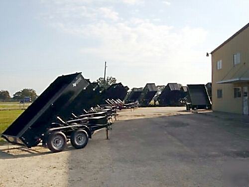 2010 texas pride 7X14 gooseneck dump trailer 14K gvwr