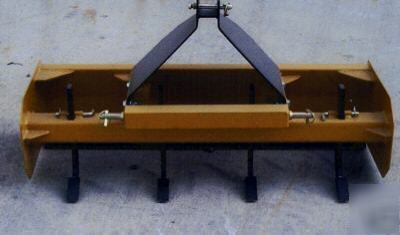 5' tractor box blade scraper with 4 scacifers compact