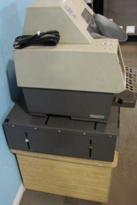 Brandt/bruns 955/957 coin counter on two drawer cart