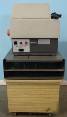 Brandt/bruns 955/957 coin counter on two drawer cart