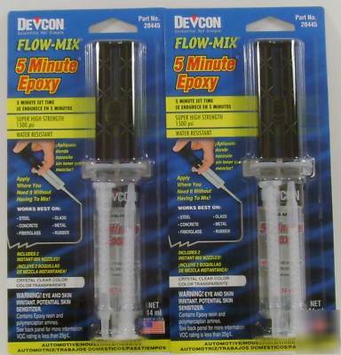 Devcon flow-mix 5 minute instant mix epoxy 2 pack