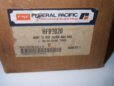 Fpe federal pacific breaker HFB2020 hfb circuit 3 pole