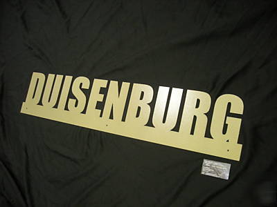12 inch letter sign. made to order. 18 ga.metal impact 