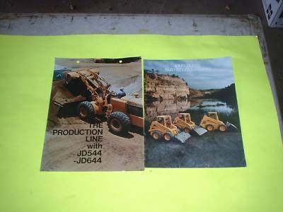 2 john deere const. equip sale brochures older