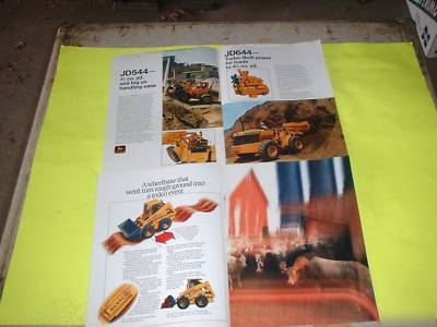 2 john deere const. equip sale brochures older