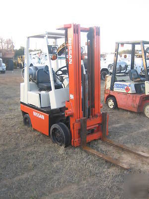 2002 nissan 3000# forklift cushion tires lp powered hd