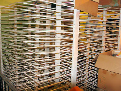 5 cabinet drying industrial rolling paint rack shelves 