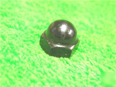 500 acorn hex cap screw nut nuts 1/4-20 black finished