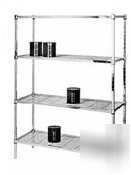 Amco ii shelf-wire-18W x 24L-chrome - amc-A1824CP