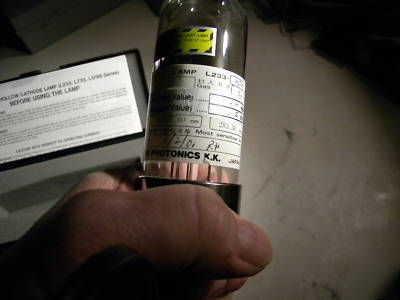 Hamamatsu hollow cathode lamp L233-82NQ pb
