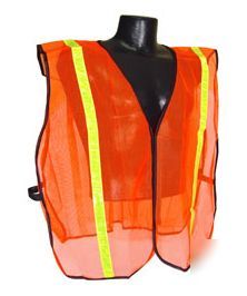 Hi-viz orange safety vest 1