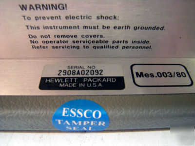 Hp agilent 5350B - cw microwave counter: opt. 001 & 006