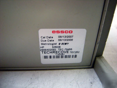 Hp agilent 5350B - cw microwave counter: opt. 001 & 006