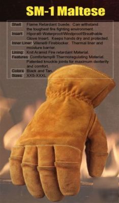 New 6 pack lot fire fighter leather heavy duty gloves