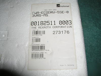 New indramat DKC02.1-040-7-fw ecodrive servo drive 