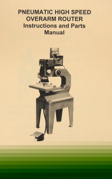 Oz~jet/asian overarm router por-22 operator part manual