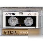 Tdk MC60 micro-cassette for dictation machines 60 mins