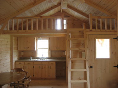 Log cabin kit-complete precut, build anywhere