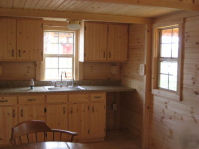 Log cabin kit-complete precut, build anywhere