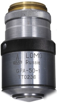 Lomo objective, q-plan achromat, 50X, 1.00-0.70 n.a