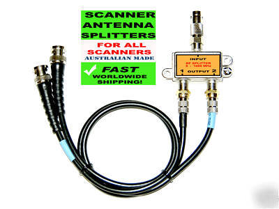 Antenna splitter for scanners two scanners one antenna