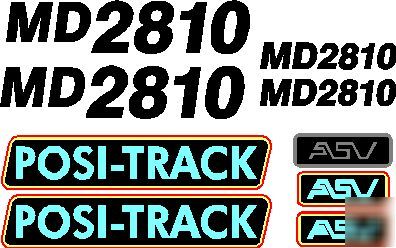 Asv bobcat case cat deere jcb takeuchi decal sets