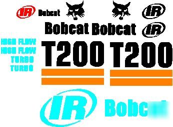 Asv bobcat case cat deere jcb takeuchi decal sets