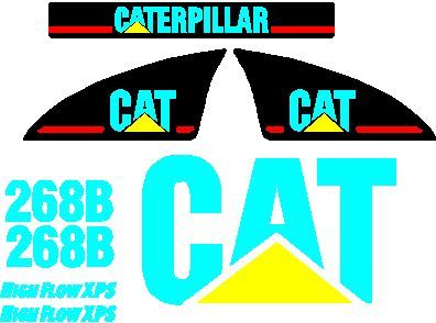 Asv bobcat case cat deere jcb takeuchi decal sets
