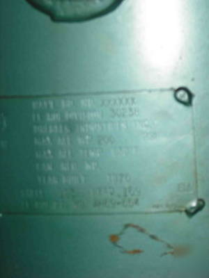 Dresser 5000 wayne 5HP 3 phase air compressor excelent 