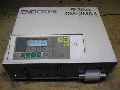 Endotek om-3MAX digital urodata monitor serial # MO2694