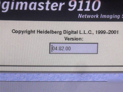 Heidelberg digimaster 9110 b&w production printer