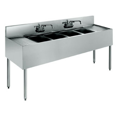 Krowne KR21-74C underbar sink, four compartments, 84
