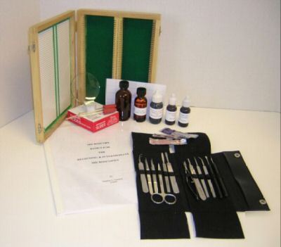 Microscope slide making set professional all needed